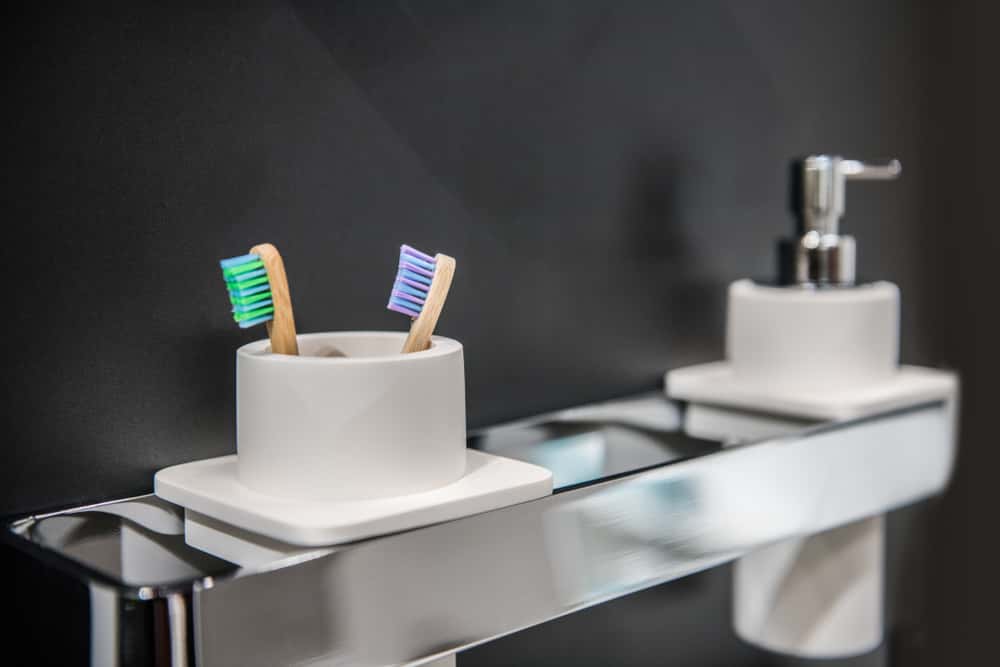 cleaning soap dish and tooth brush holder