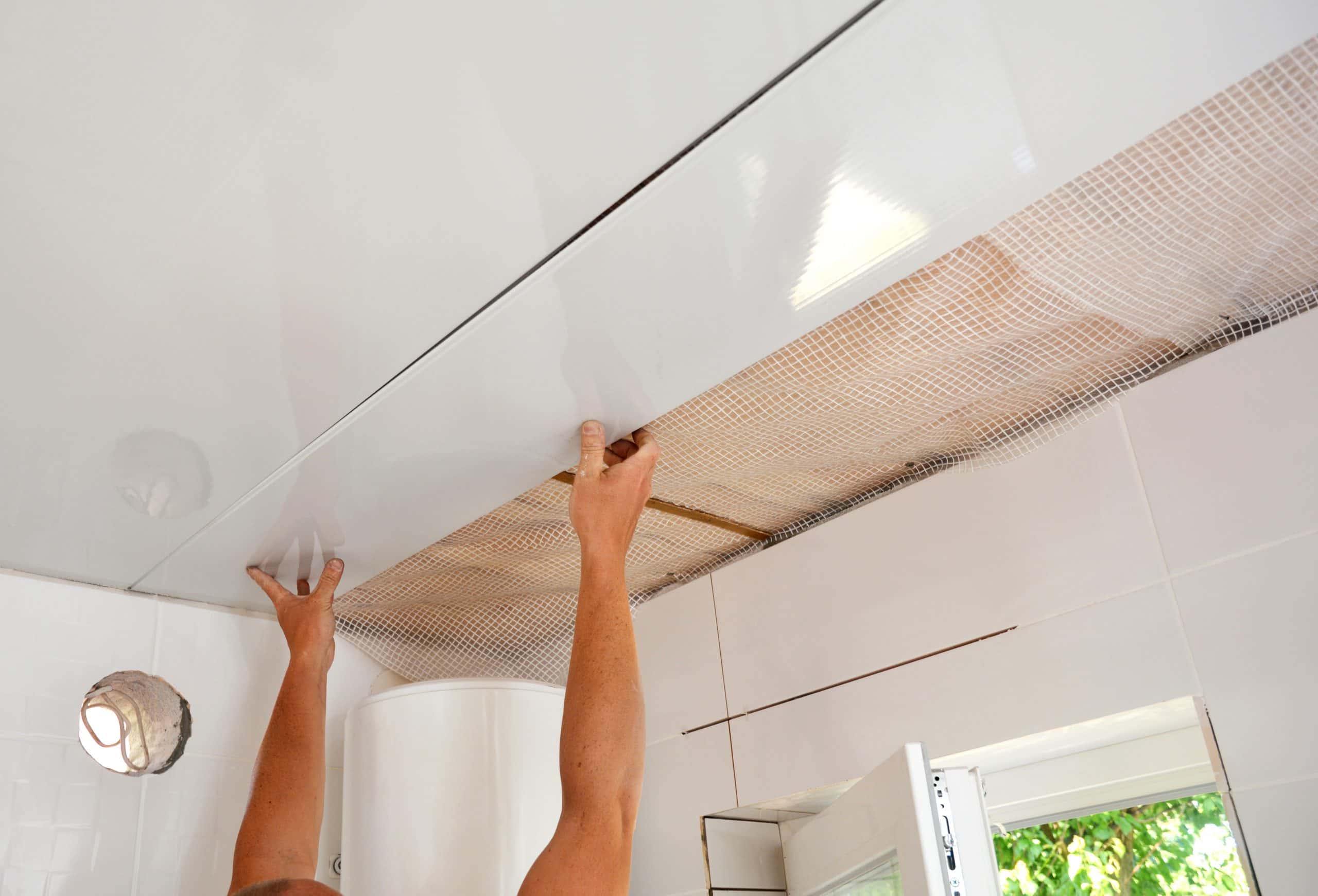 how to install pvc false ceiling