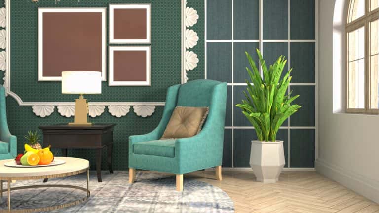living room plant decor