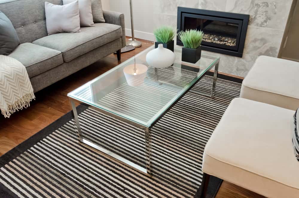 all-glass coffee table