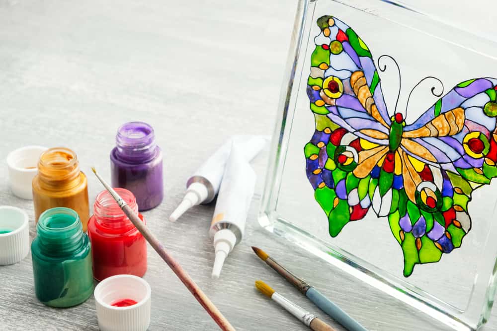 glass painting for home