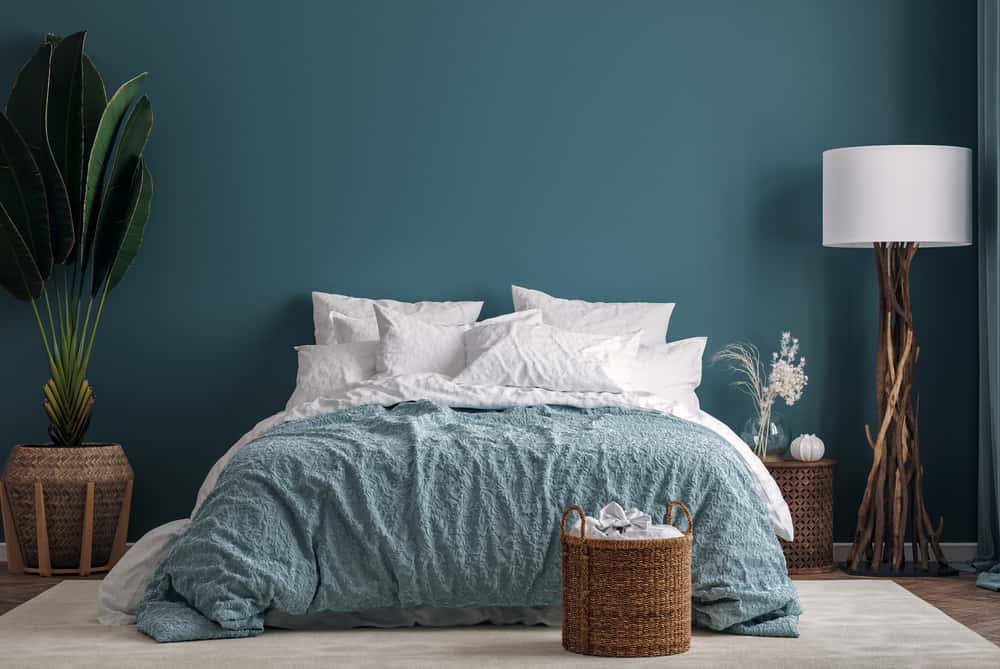 sea green and navy blue color combos for home