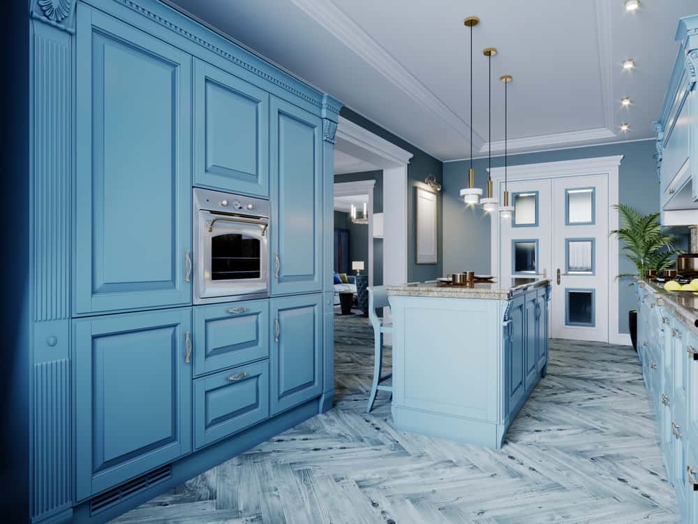How To Rock Blue Kitchen Cabinets In