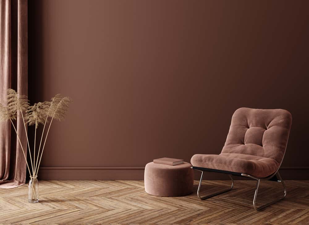 Interior Colour Combination, Brown colour walls