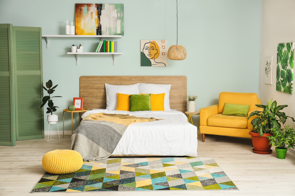 yellow green fengshui colour combination