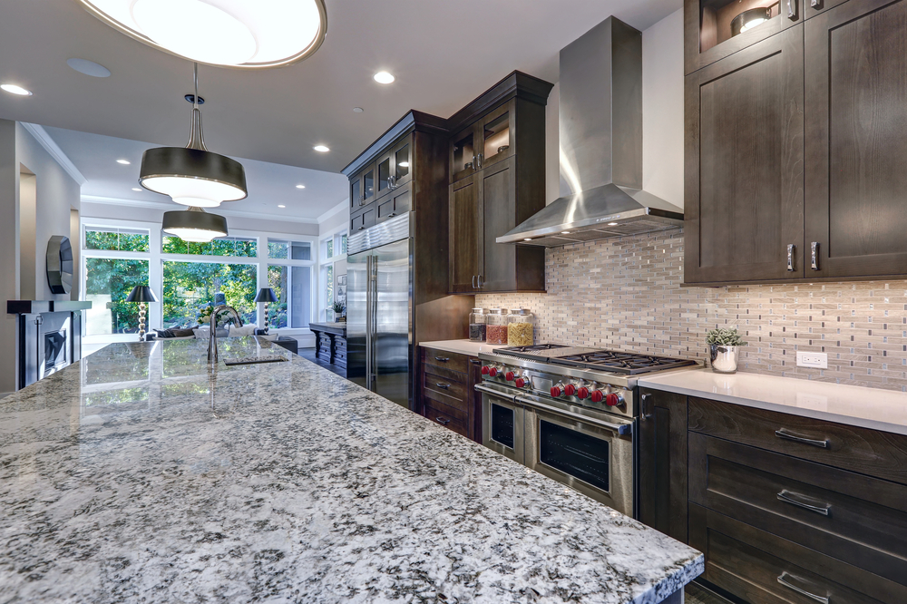 Granite kitchen counter