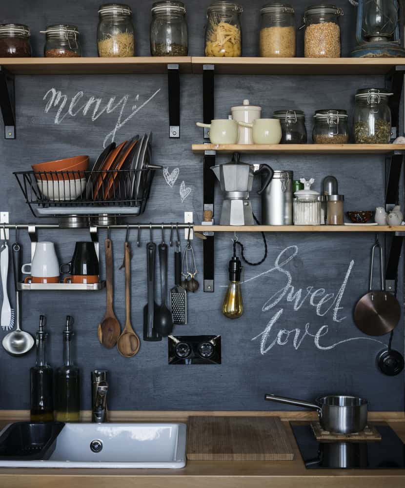 open shelve kitchen ideas 