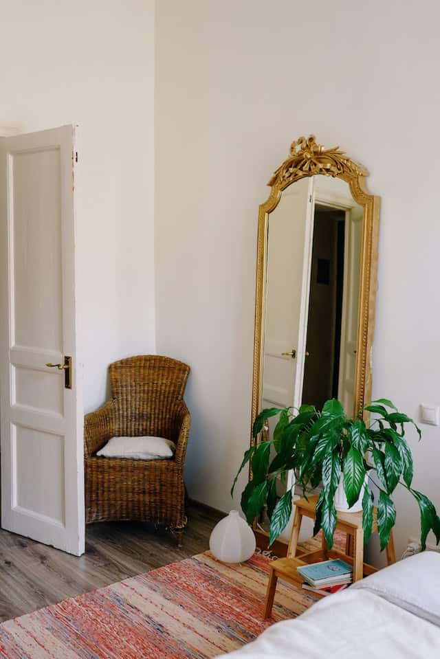 Bedroom Interior with Mirror