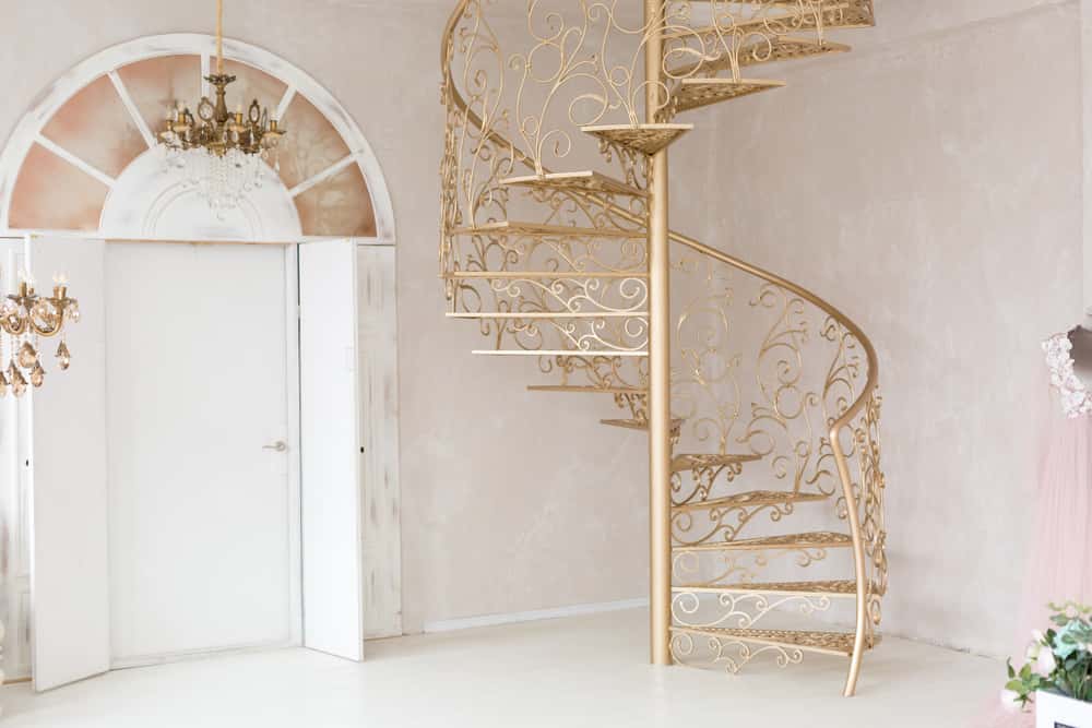 classic gold staircase