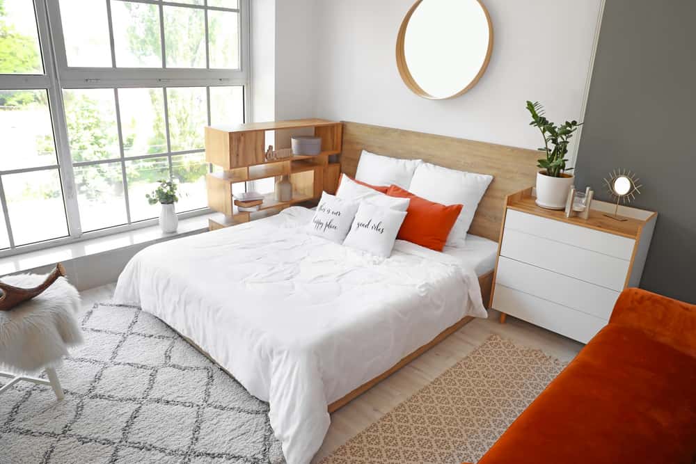 Corner Bed Bedroom Design