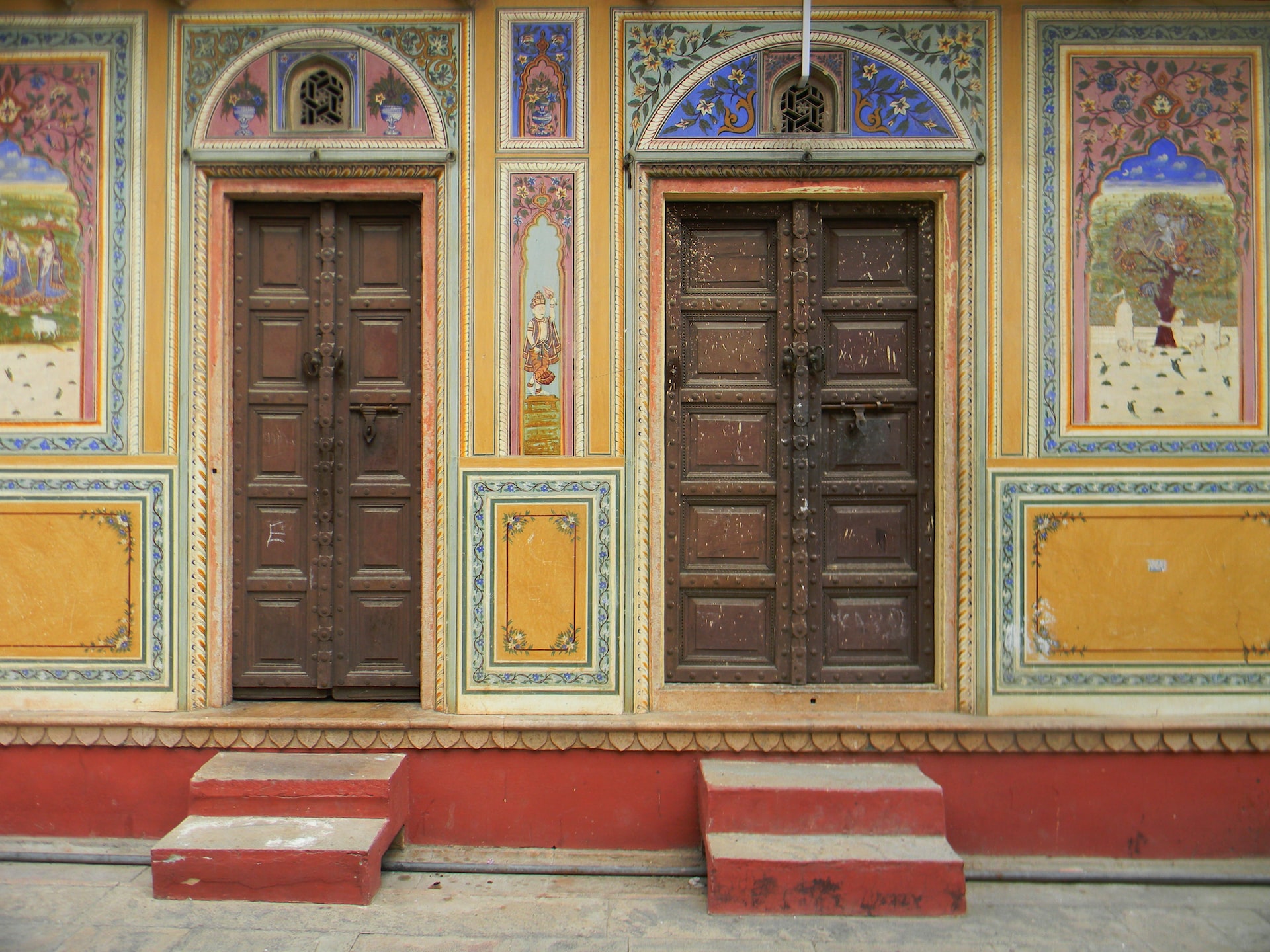 indian traditional double door