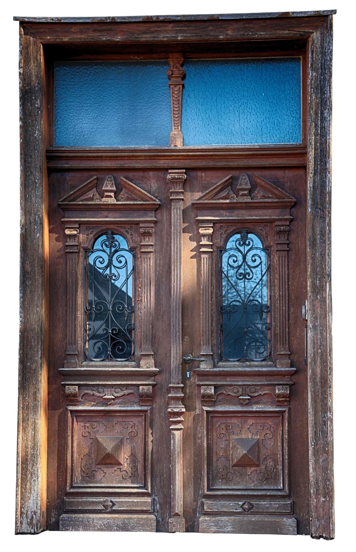 traditional english double door