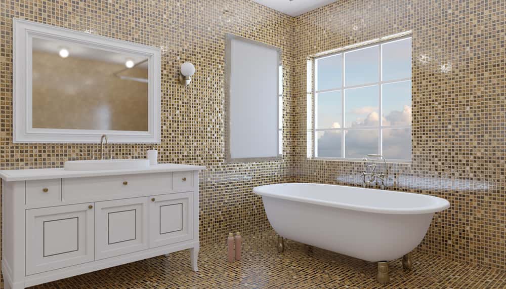 3D mosaic bathroom tiles