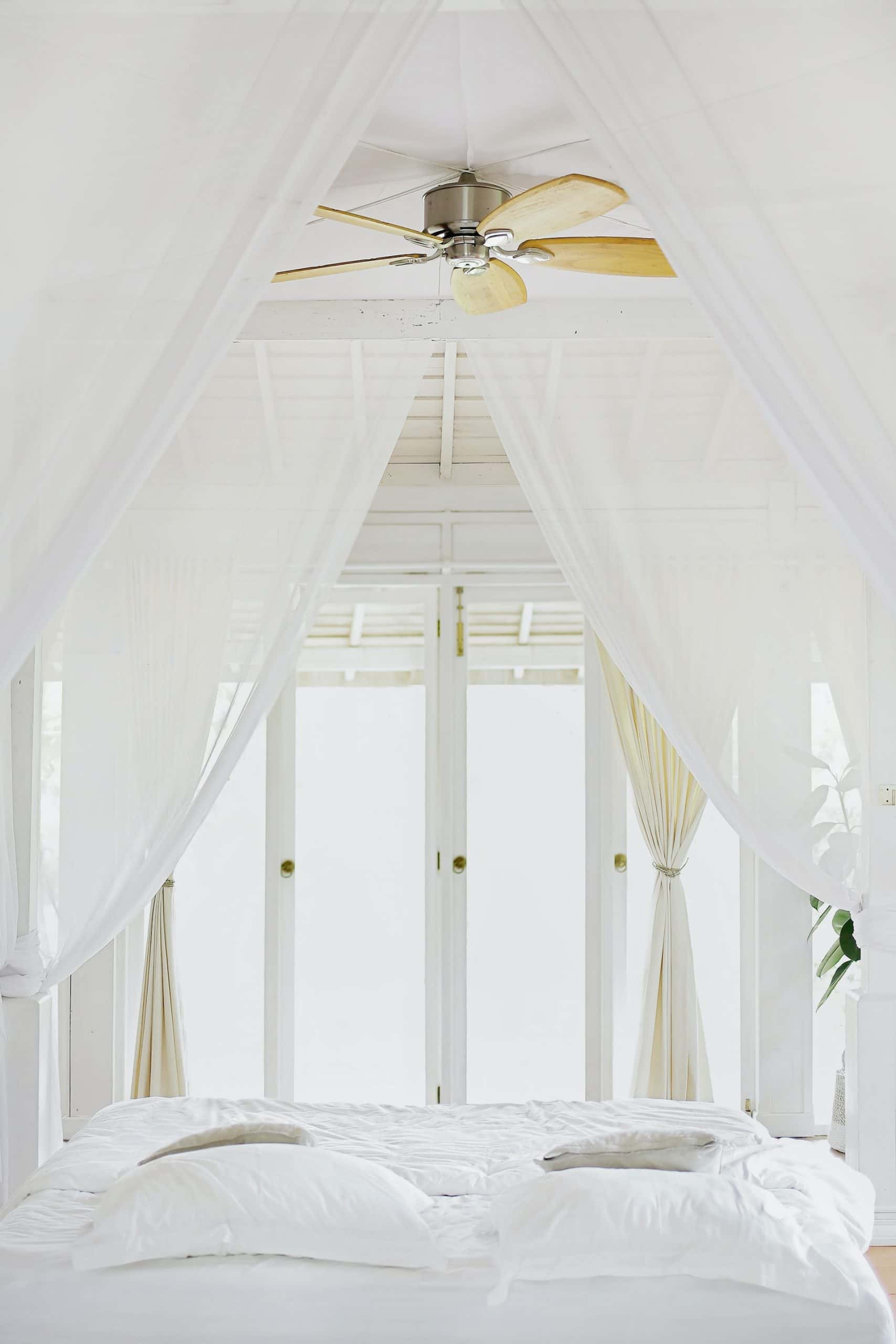 all-white plywood ceiling design