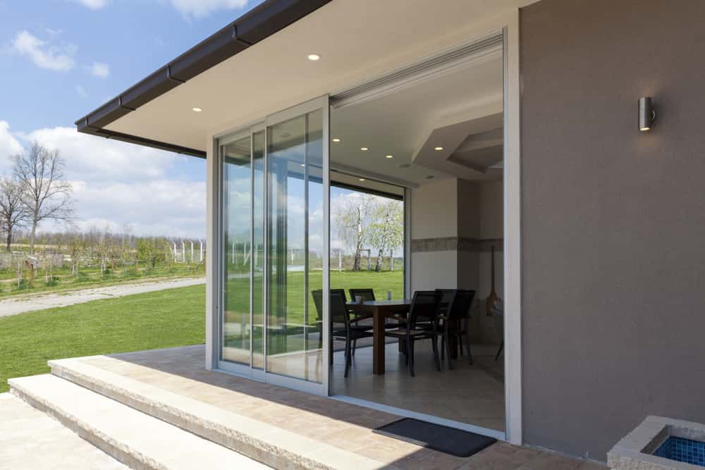 aluminium glass sliding door design