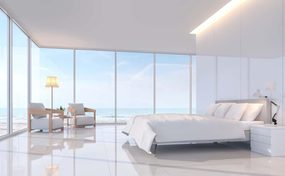 Bedroom Glass Partition Wall Design
