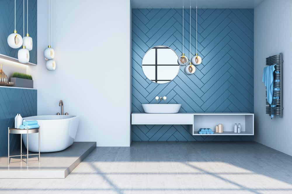bold bathroom tiles design