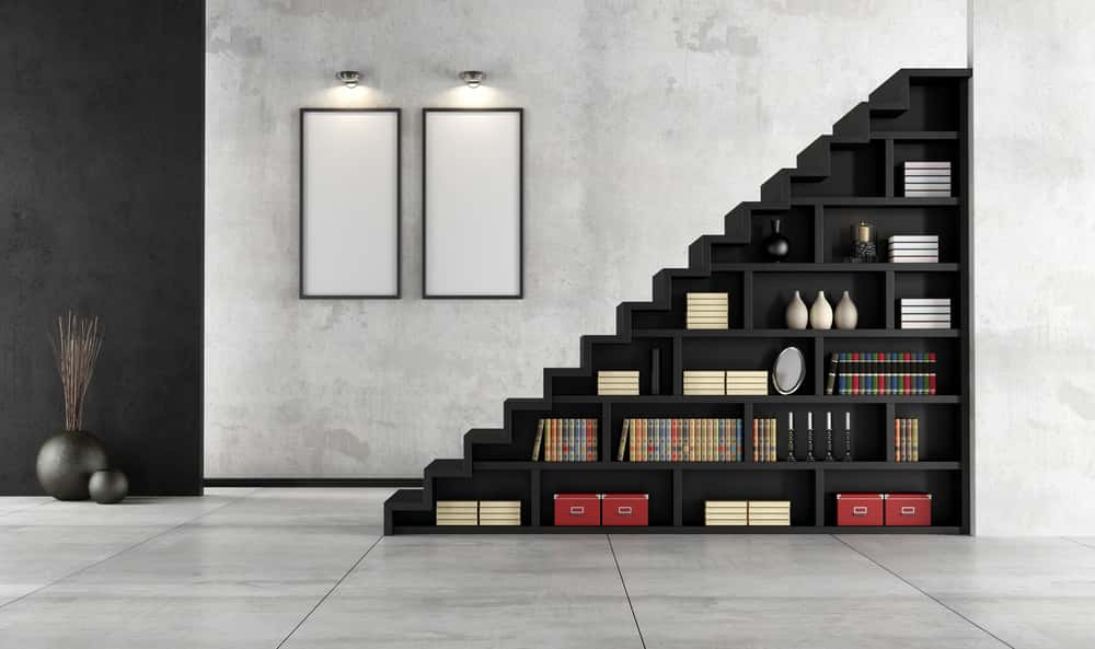bookshelf into a staircase
