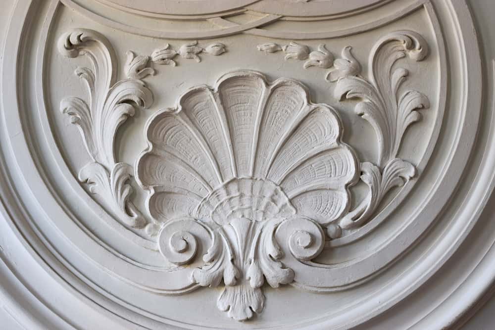 classic baroque cement ceiling