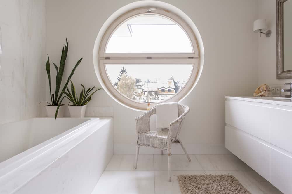 classic bathroom window design