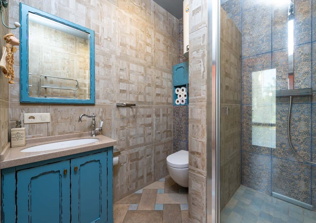 colourful bathroom vanity design