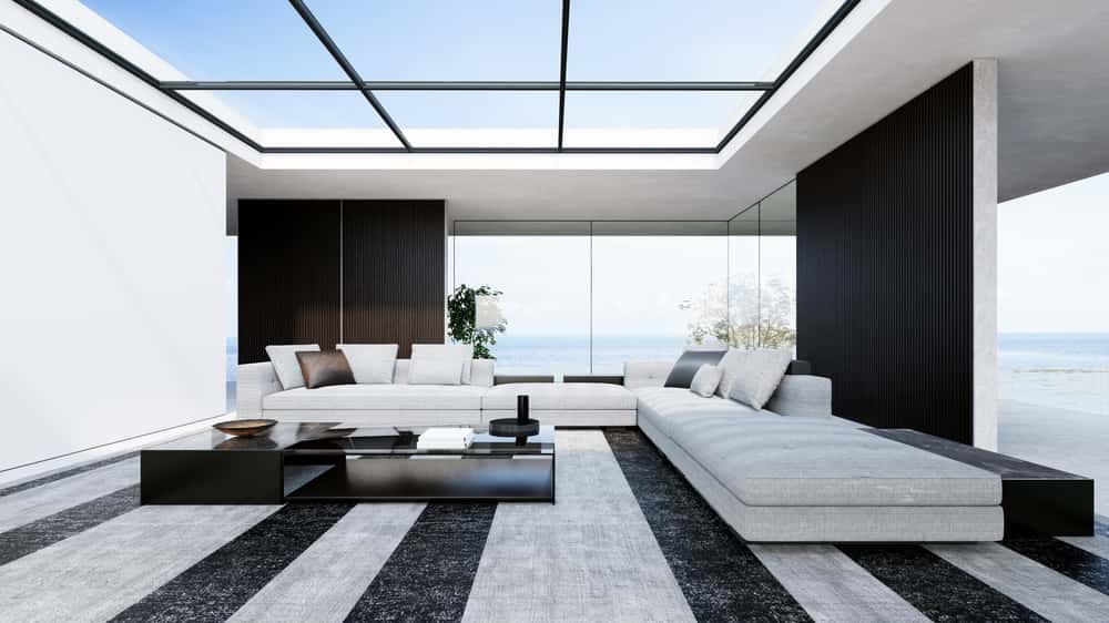glass roof modern skylight design