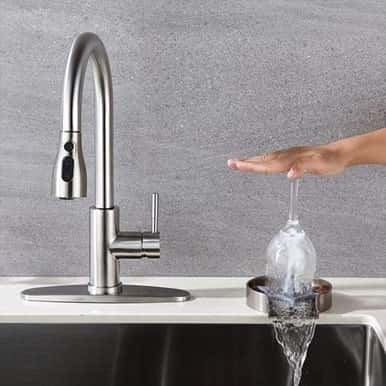 glass washing faucet