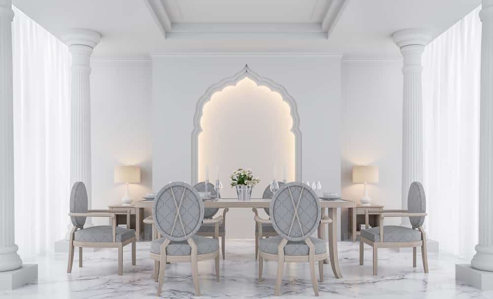 indian arch design for the dining room