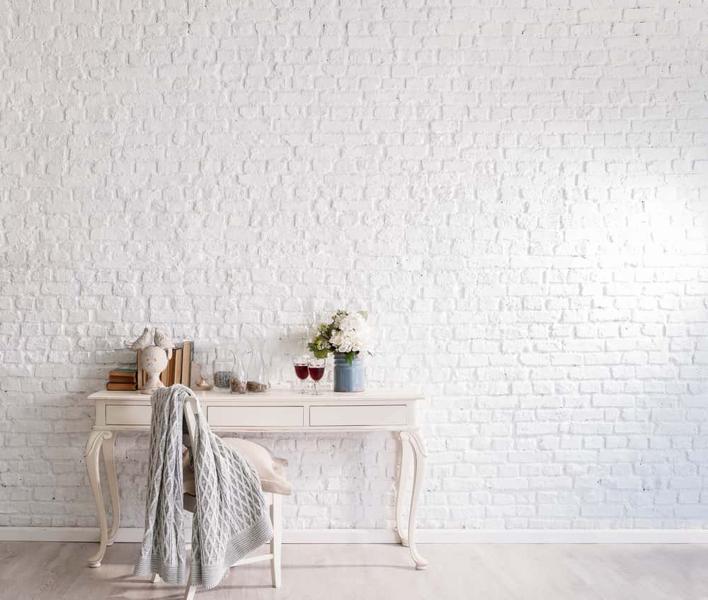 magnificent white brick wall design