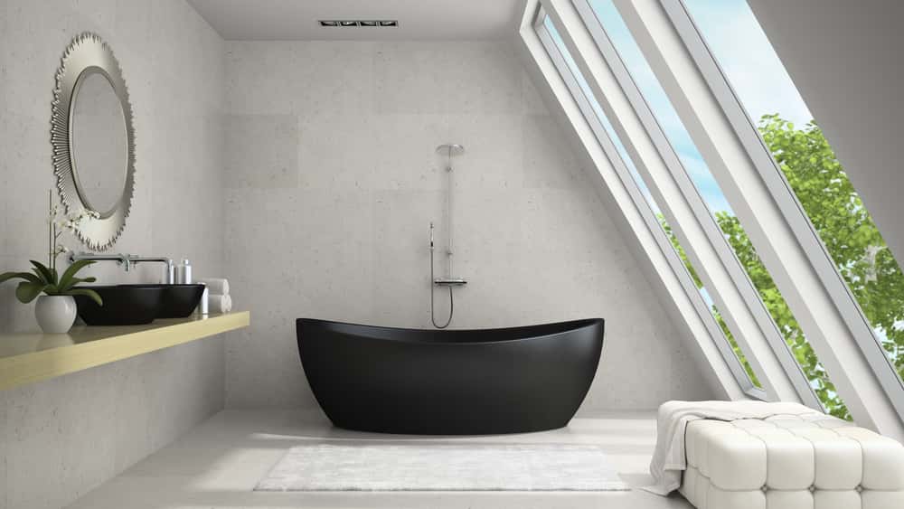 minimalist bathroom pop design