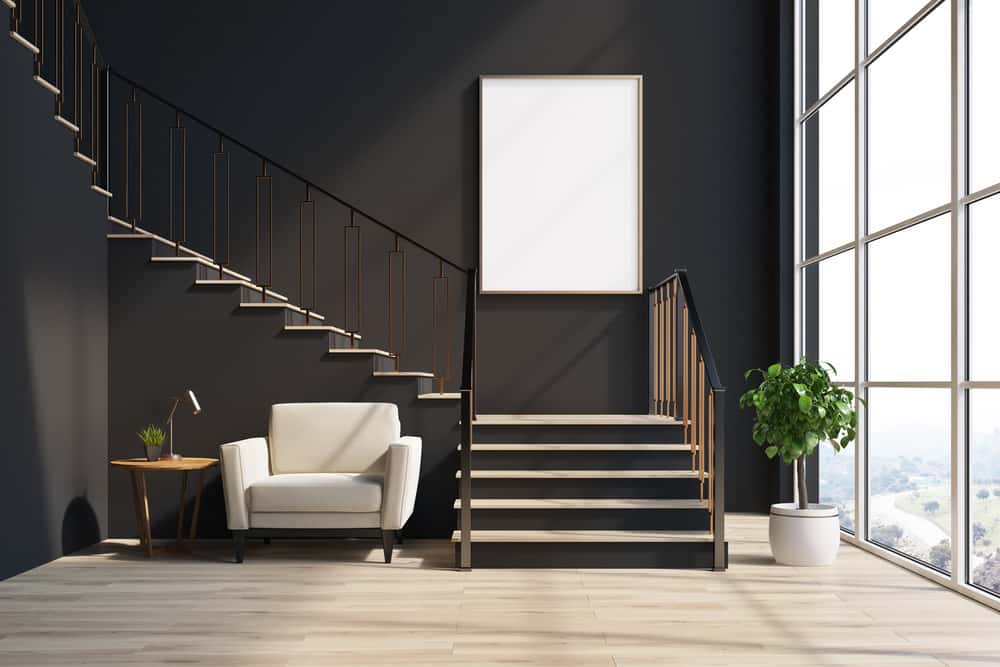 modern U-shaped staircase ideas
