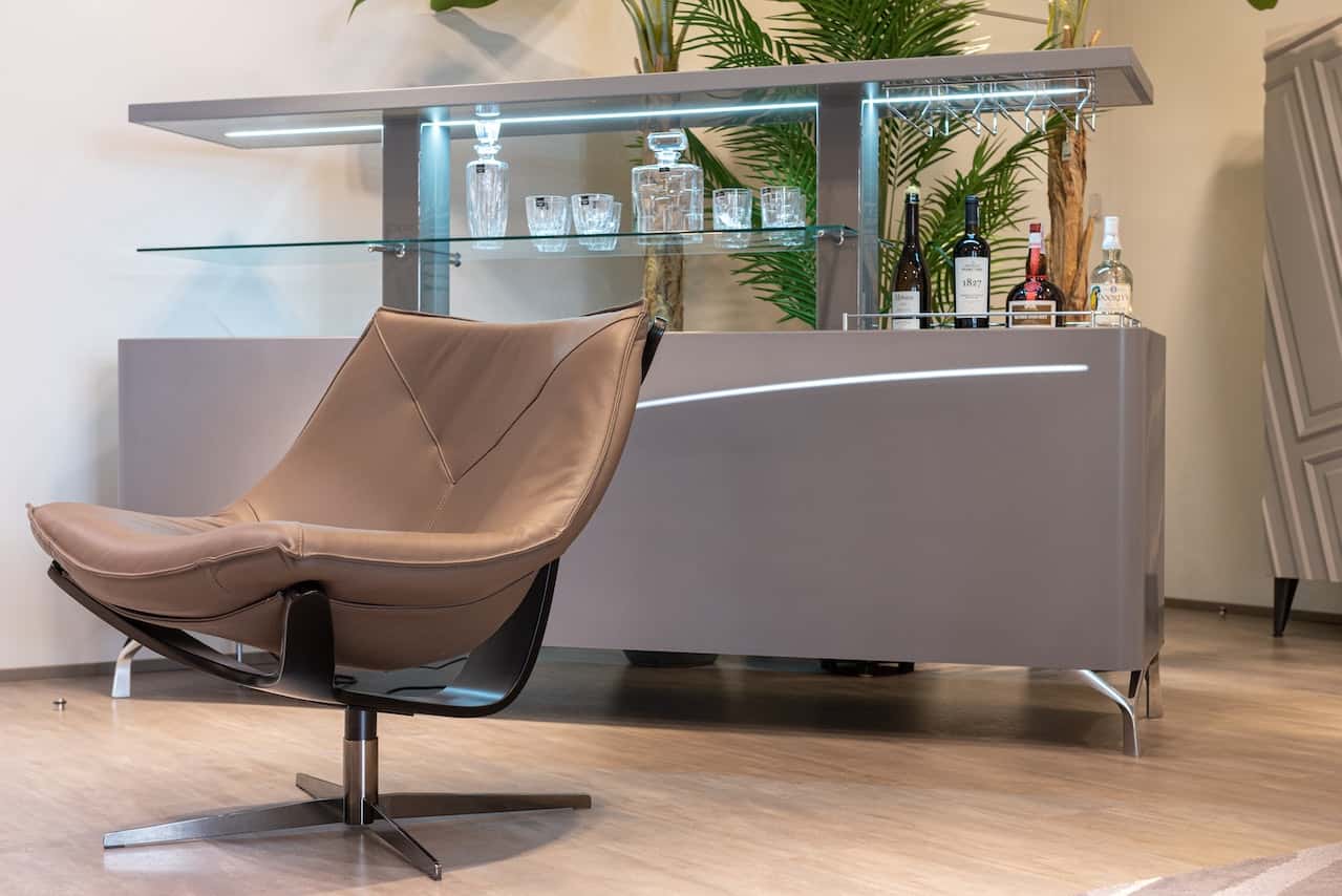 modern swivel lounge chair