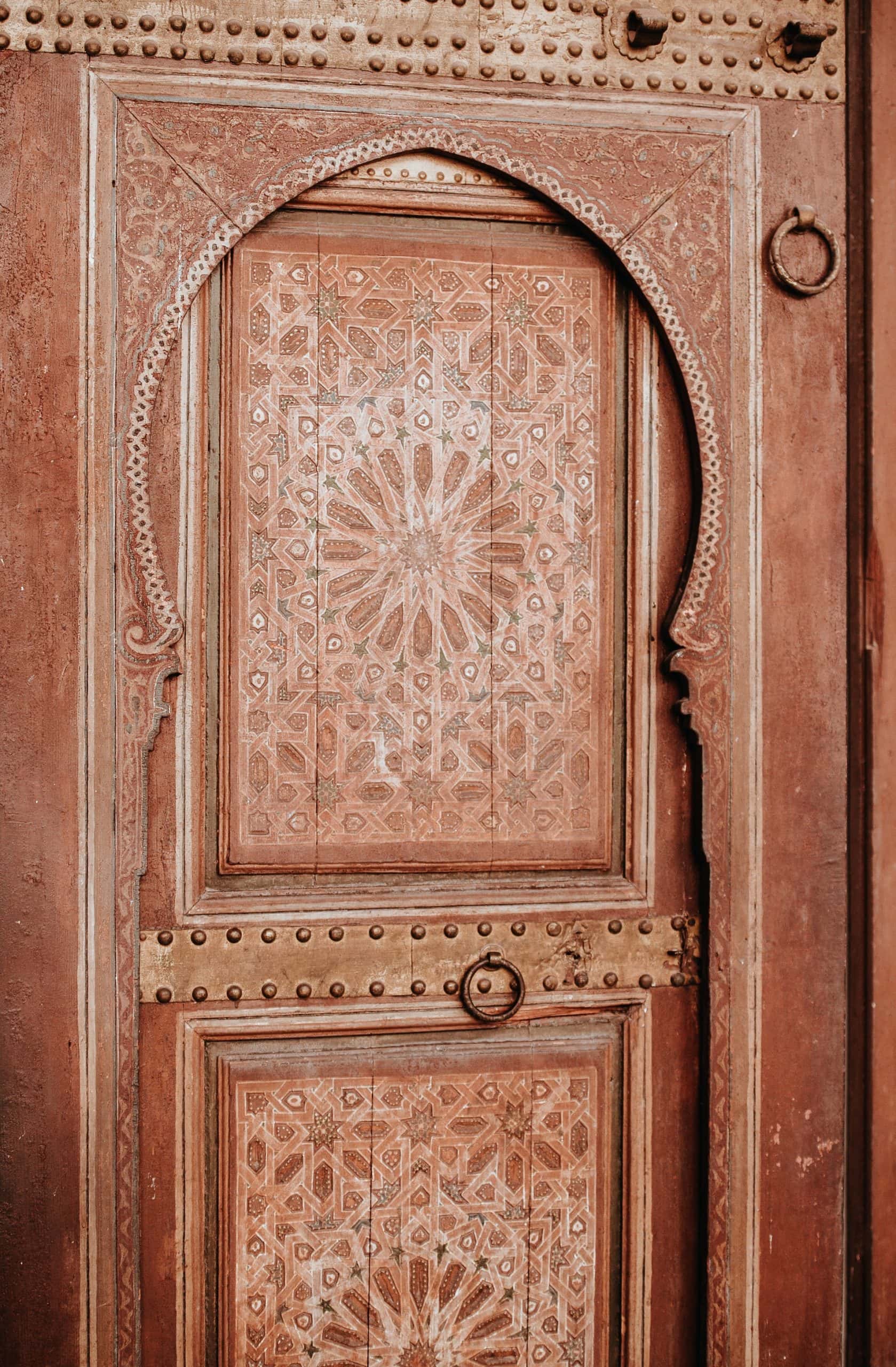 moroccan style wood carving design for the main door