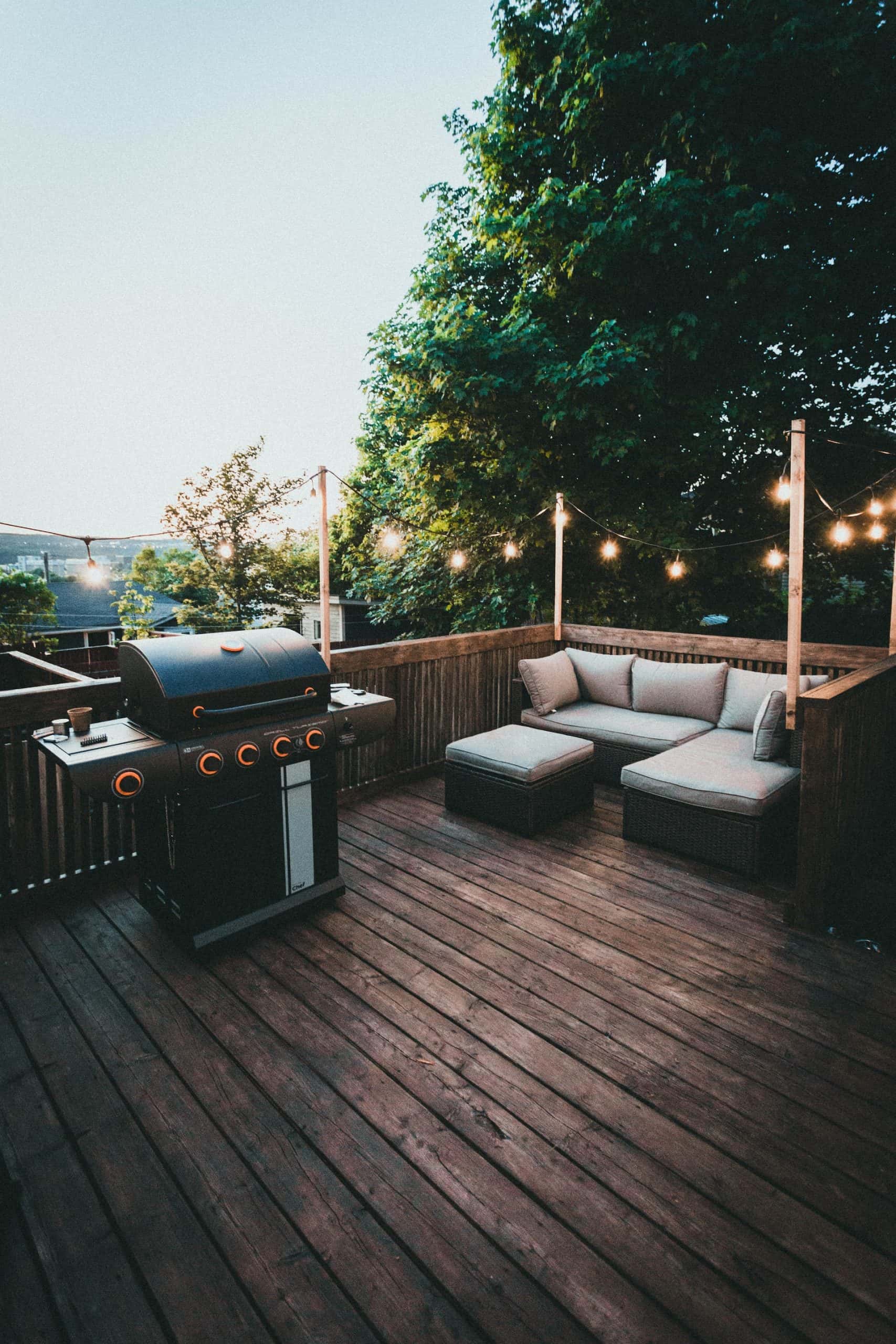 open terrace design for parties