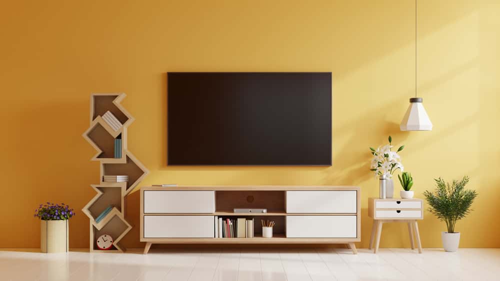 retro with modern tv decor - 10 ideeën voor tv-meubels om uw woonkamerinrichting te versterken