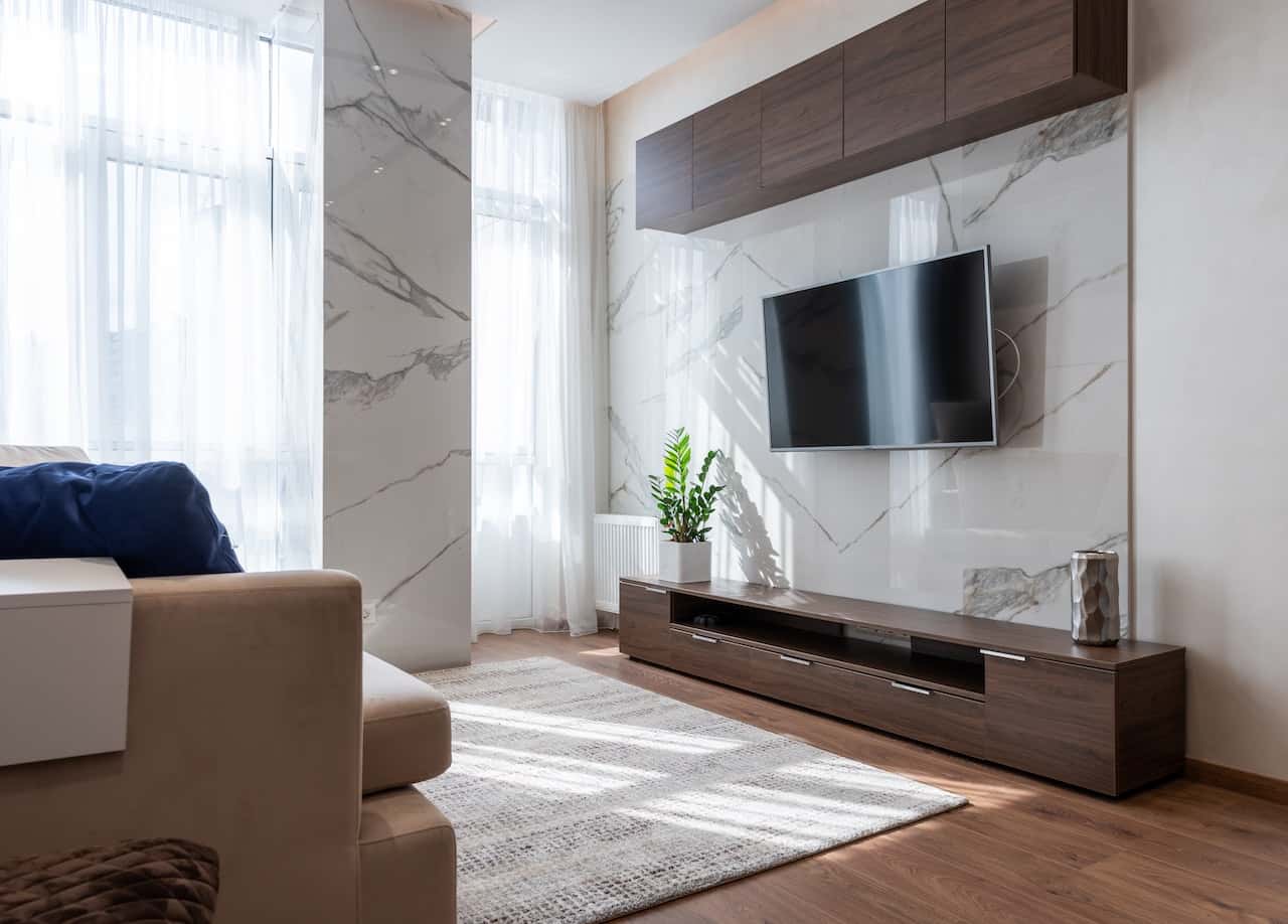 tv stand decorating ideas - 10 ideeën voor tv-meubels om uw woonkamerinrichting te versterken