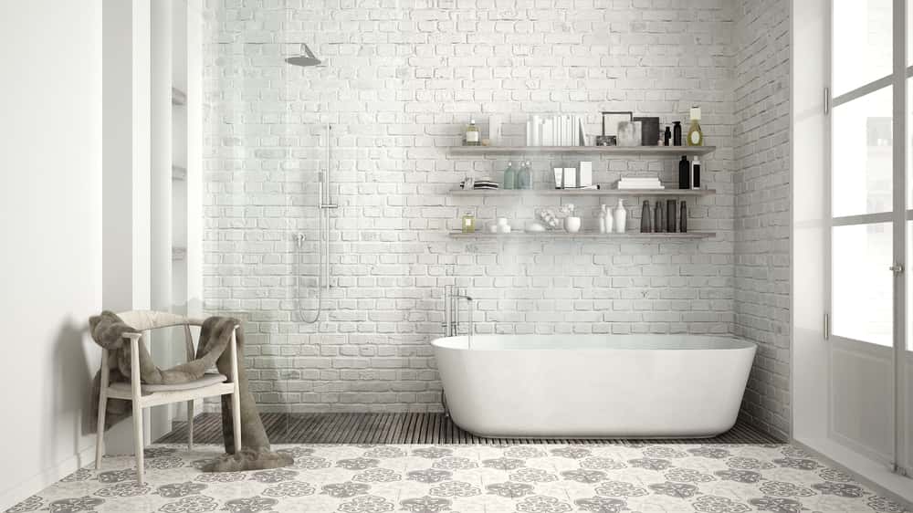 white bathroom tiles ideas