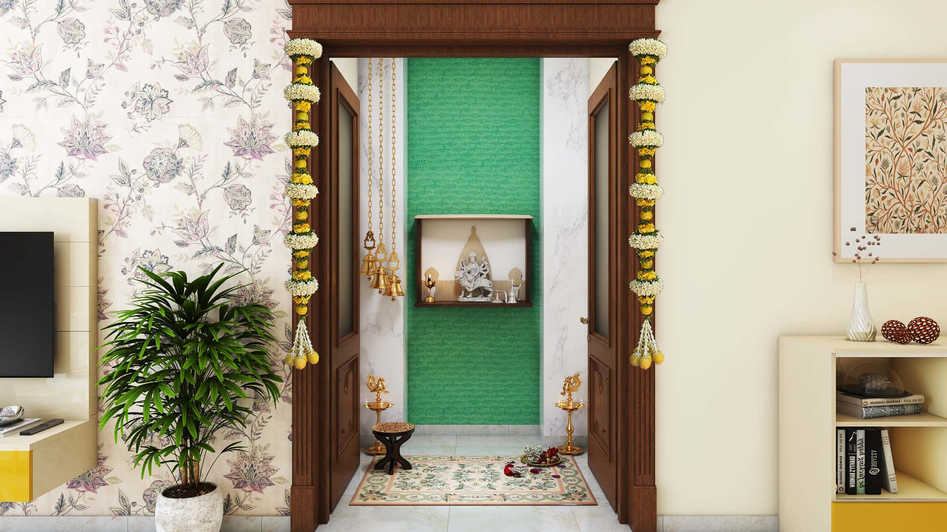 12 Artistic Glass Pooja Room Door Design Ideas for Your Home