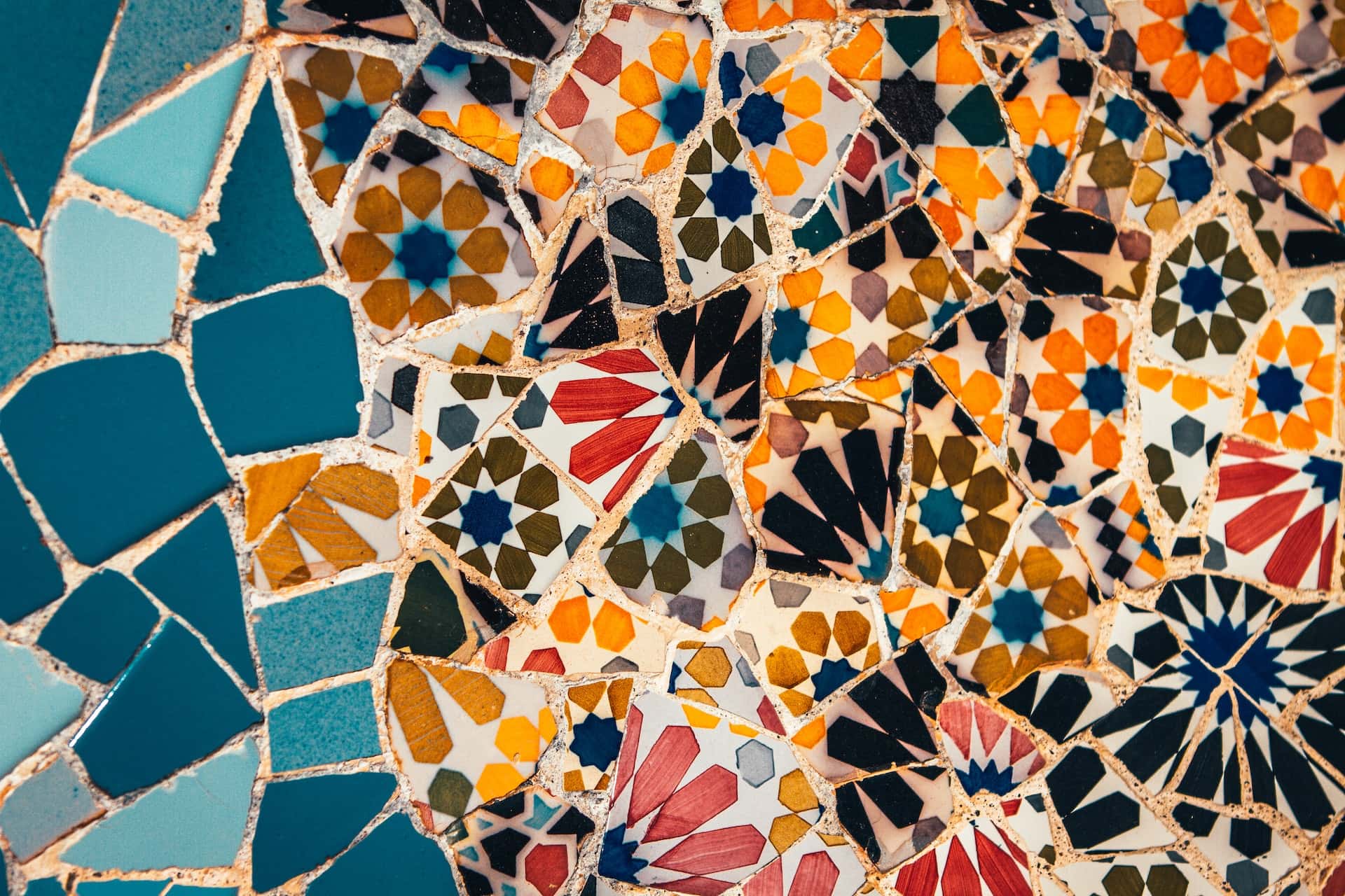 big-piece mosaic designs