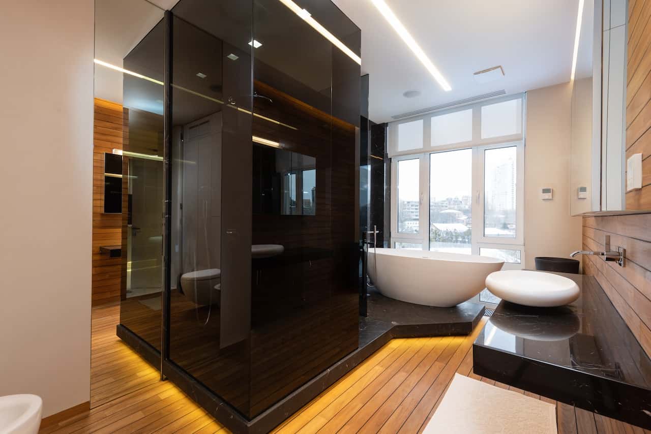 bold black bathroom designs