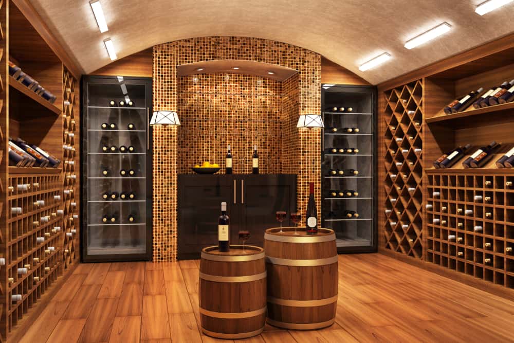 chic wine cellar