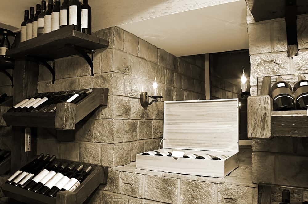 classy wine cellar