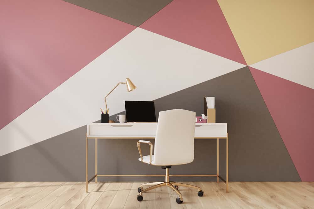 colourful geometry wall designs