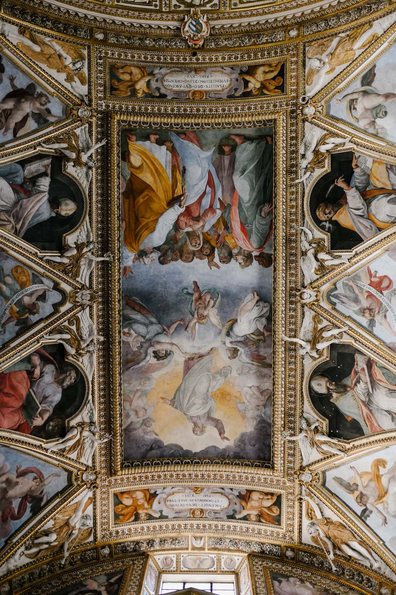fresco painted ceiling pop lobby design