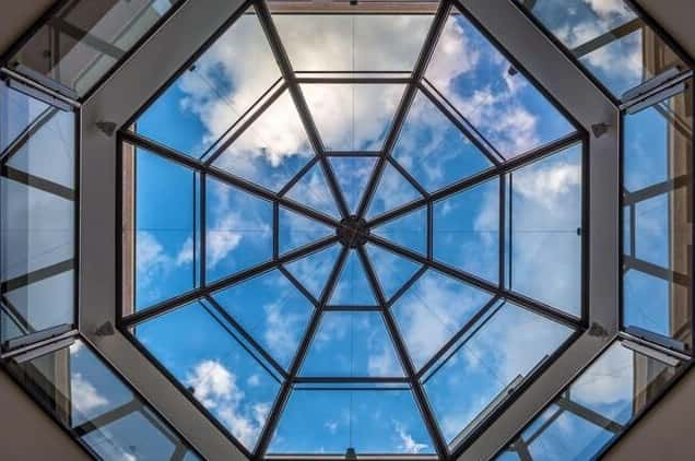 lavish glass false ceiling