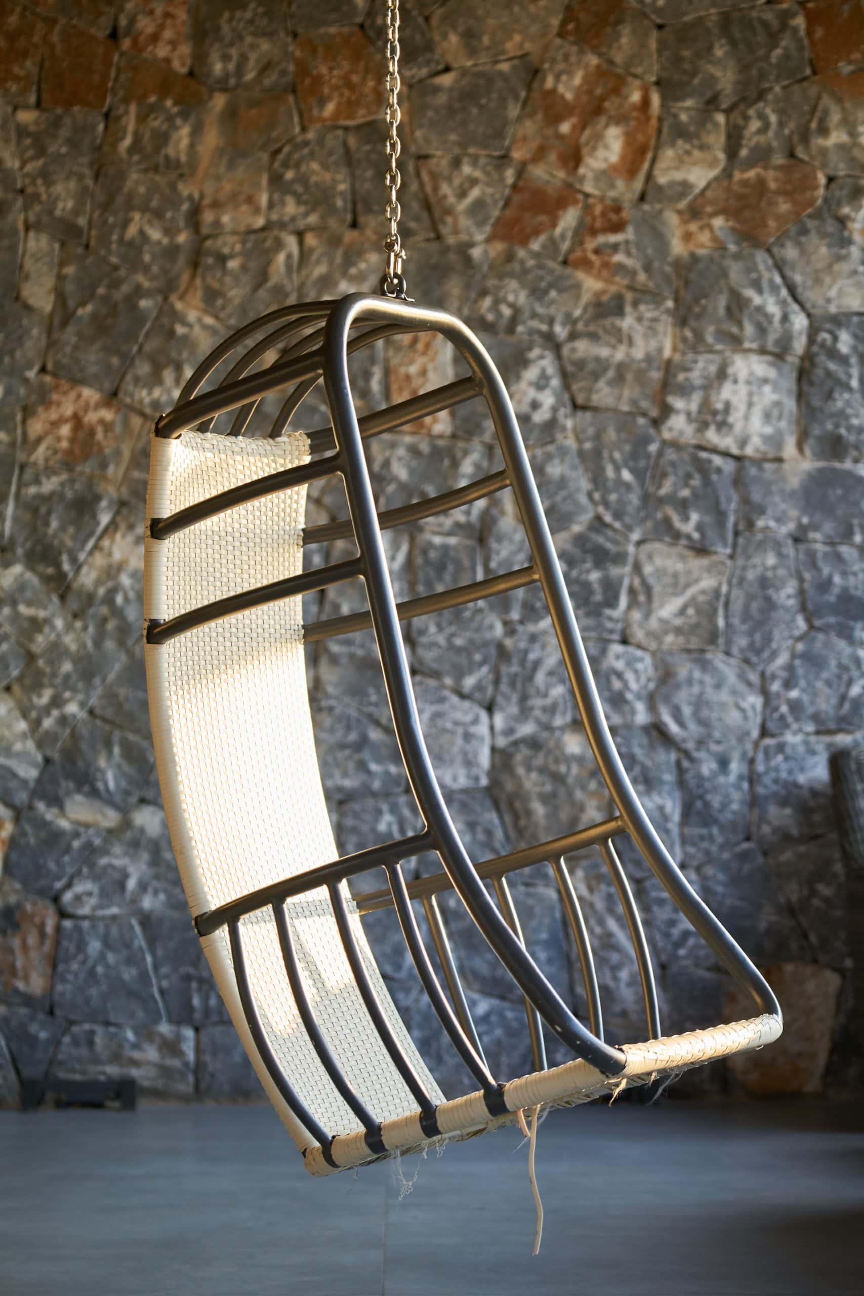 metal swinging chair
