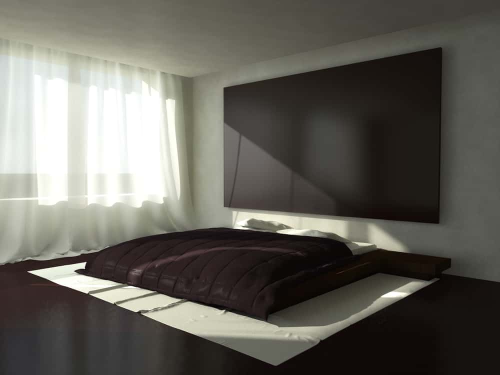 minimalist platform bed