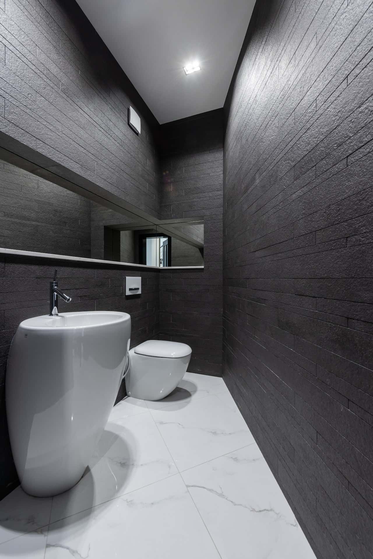 modern gray-black bathroom designs