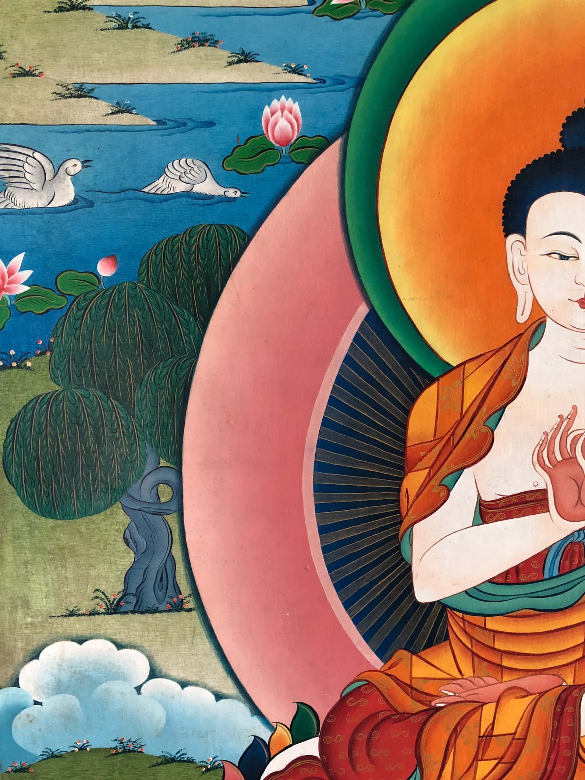 peaceful buddha painting