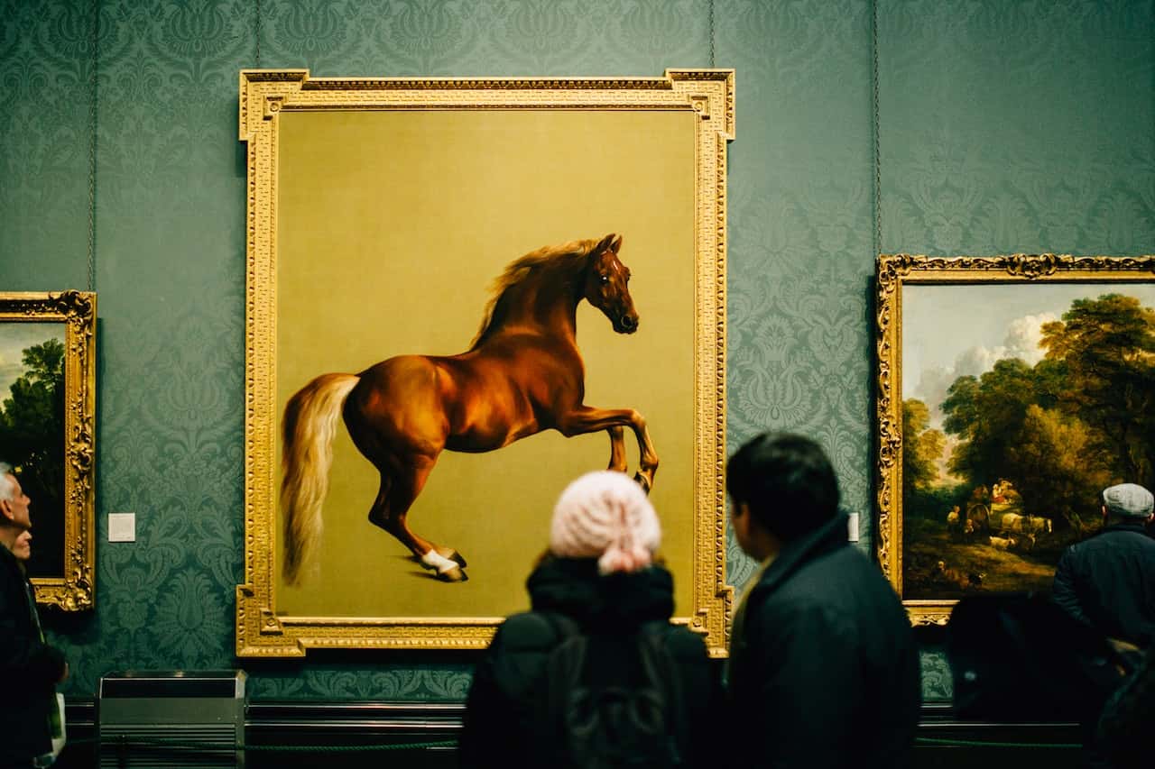 running horse painting